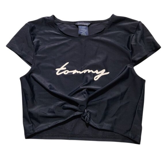 Tommy Hilfiger Women's Tank Top & bikini Bottom swimsuit Medium Navy - Picture 2 of 13